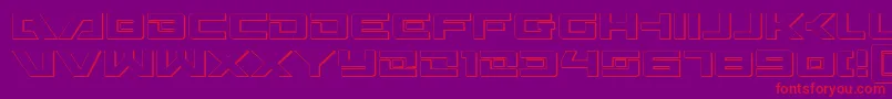 Wildcard3D Font – Red Fonts on Purple Background