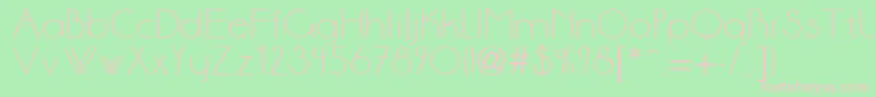 Anson Font – Pink Fonts on Green Background