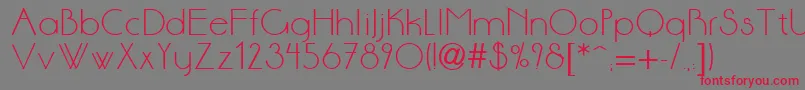 Anson Font – Red Fonts on Gray Background