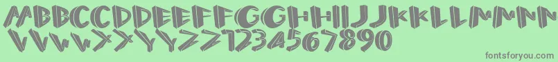 Perspect Font – Gray Fonts on Green Background