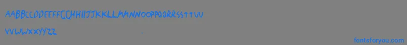 Thebf-Schriftart – Blaue Schriften auf grauem Hintergrund