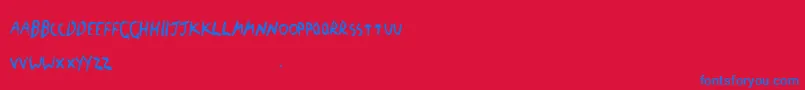 fuente Thebf – Fuentes Azules Sobre Fondo Rojo