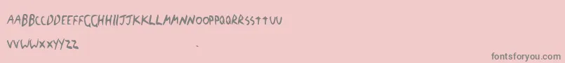 Thebf Font – Gray Fonts on Pink Background