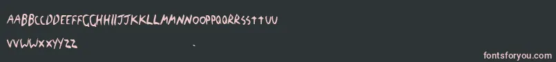 Thebf Font – Pink Fonts on Black Background