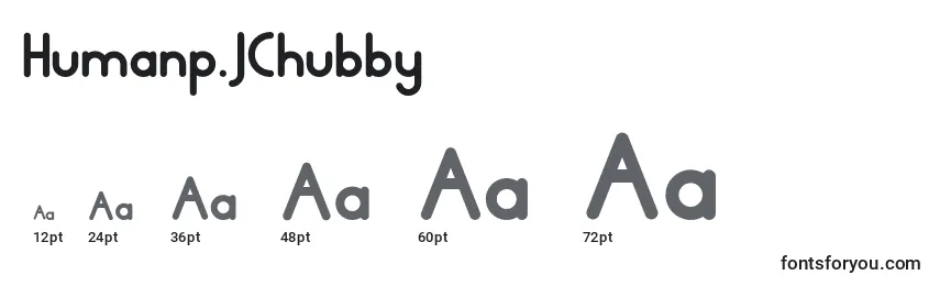 Humanp.JChubby Font Sizes