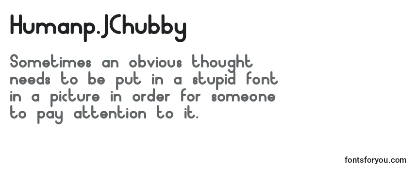 Шрифт Humanp.JChubby