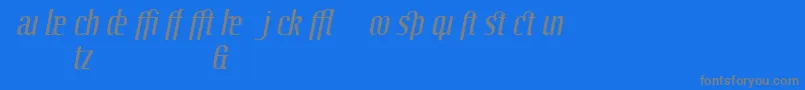 Шрифт LinotypeoctaneItalicadd – серые шрифты на синем фоне