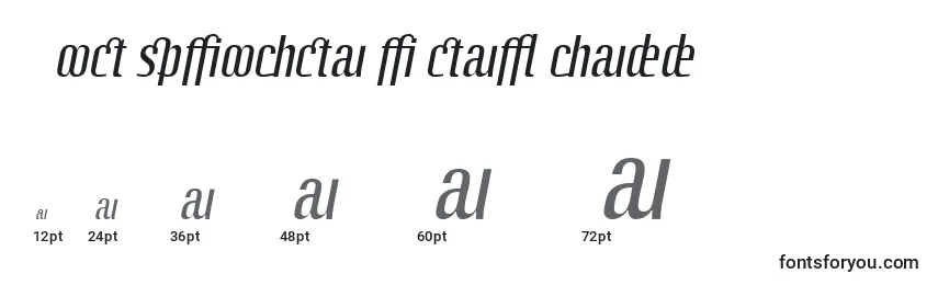 Größen der Schriftart LinotypeoctaneItalicadd