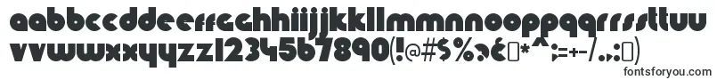 Шрифт KnuckledownRegular – заполненные шрифты