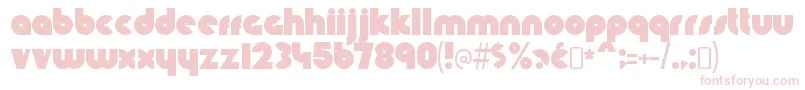 KnuckledownRegular Font – Pink Fonts on White Background