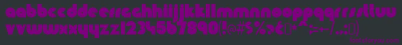 KnuckledownRegular Font – Purple Fonts on Black Background