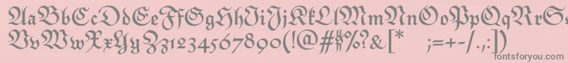 MonarchiaBold Font – Gray Fonts on Pink Background