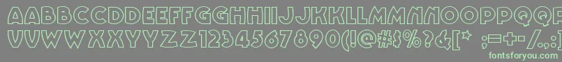 Vinnie Font – Green Fonts on Gray Background