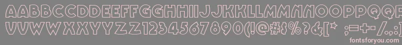 Vinnie Font – Pink Fonts on Gray Background
