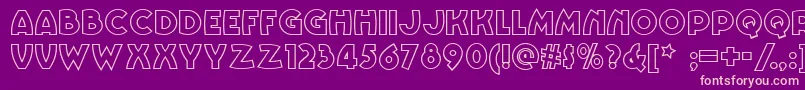 Vinnie Font – Pink Fonts on Purple Background