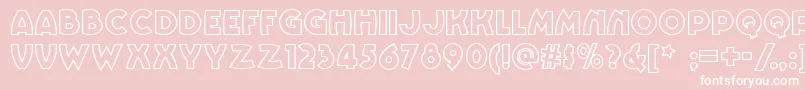 Vinnie Font – White Fonts on Pink Background