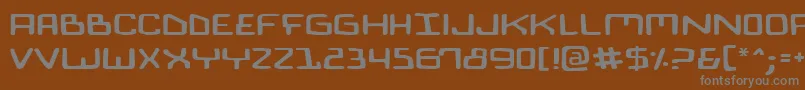 Шрифт Biocomv2e – серые шрифты на коричневом фоне