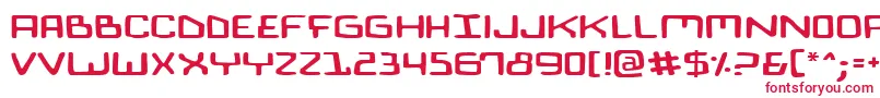 Biocomv2e-Schriftart – Rote Schriften