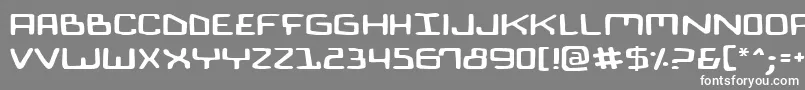 Шрифт Biocomv2e – белые шрифты на сером фоне