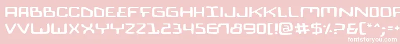Biocomv2e Font – White Fonts on Pink Background