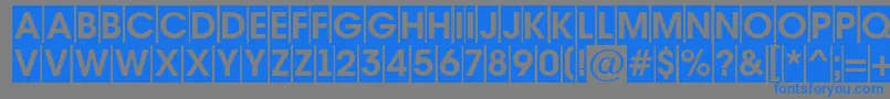 AAvantetitulcmBold Font – Blue Fonts on Gray Background