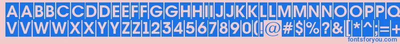 AAvantetitulcmBold Font – Blue Fonts on Pink Background