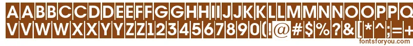 AAvantetitulcmBold-fontti – ruskeat fontit valkoisella taustalla