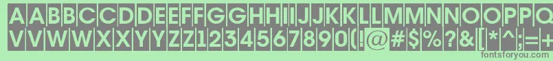 AAvantetitulcmBold Font – Gray Fonts on Green Background