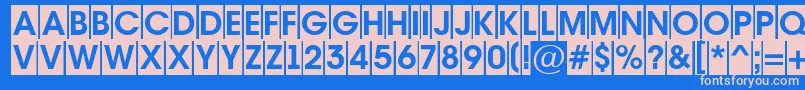 Шрифт AAvantetitulcmBold – розовые шрифты на синем фоне