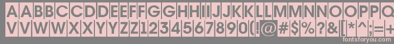 フォントAAvantetitulcmBold – 灰色の背景にピンクのフォント