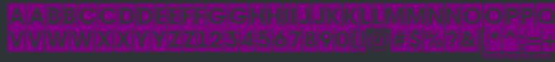 AAvantetitulcmBold-fontti – violetit fontit mustalla taustalla