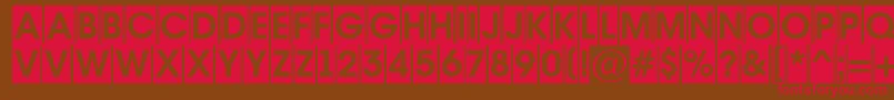 AAvantetitulcmBold Font – Red Fonts on Brown Background