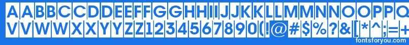 AAvantetitulcmBold Font – White Fonts on Blue Background