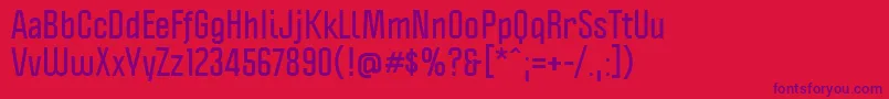 PoliticaBold Font – Purple Fonts on Red Background