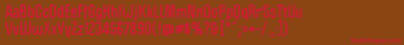 PoliticaBold Font – Red Fonts on Brown Background