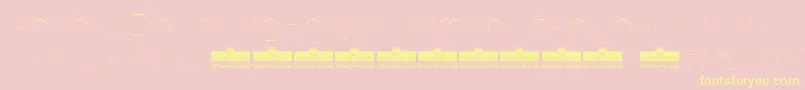 AristotelicaTextHairlineTrial Font – Yellow Fonts on Pink Background