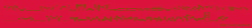 Roadgeek2005Arrows1 Font – Brown Fonts on Red Background