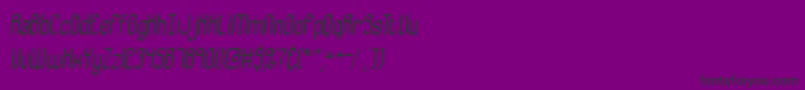 Bewilder-Schriftart – Schwarze Schriften auf violettem Hintergrund