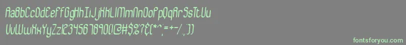 Bewilder Font – Green Fonts on Gray Background