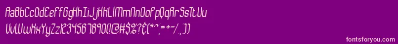 Bewilder Font – Pink Fonts on Purple Background