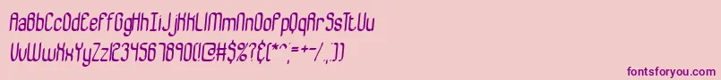 Bewilder Font – Purple Fonts on Pink Background