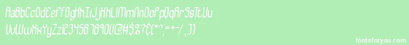 Bewilder Font – White Fonts on Green Background
