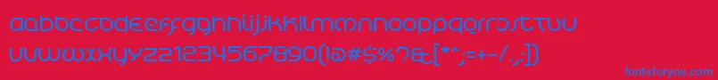 TierraBlanca Font – Blue Fonts on Red Background