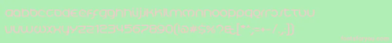 TierraBlanca Font – Pink Fonts on Green Background