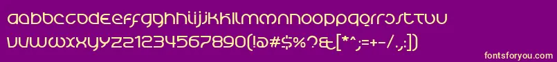 TierraBlanca Font – Yellow Fonts on Purple Background