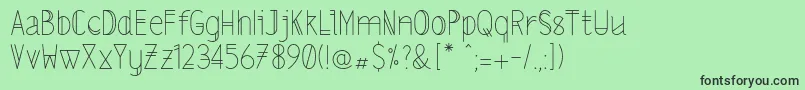 Lslightalt Font – Black Fonts on Green Background