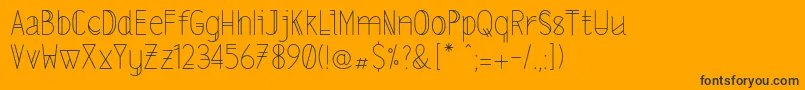 Weitere Informationen zur Lslightalt-Schriftart Lslightalt-Schriftart – Schwarze Schriften auf orangefarbenem Hintergrund