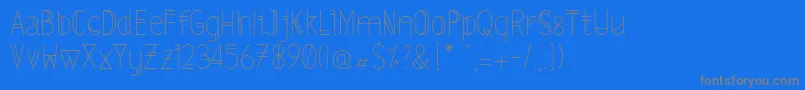 Lslightalt Font – Gray Fonts on Blue Background