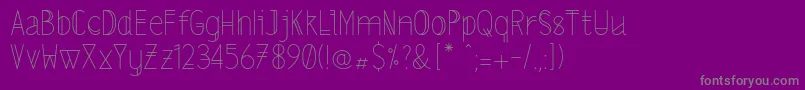 Lslightalt Font – Gray Fonts on Purple Background