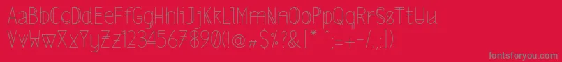 Lslightalt Font – Gray Fonts on Red Background